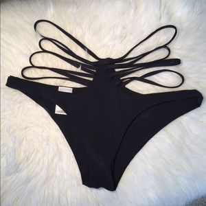 Black High Waisted Bikini Bottoms